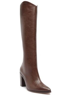 Schutz
Maryana Leather Block-Heel Knee Boots